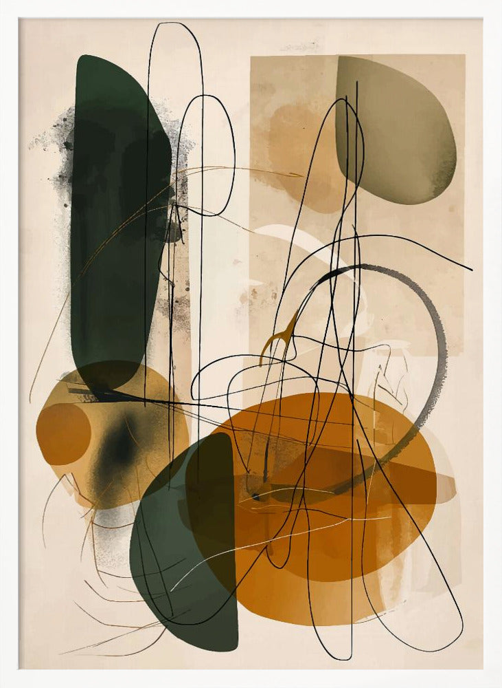 Abstract Beige No 1 - Poster / Art Print
