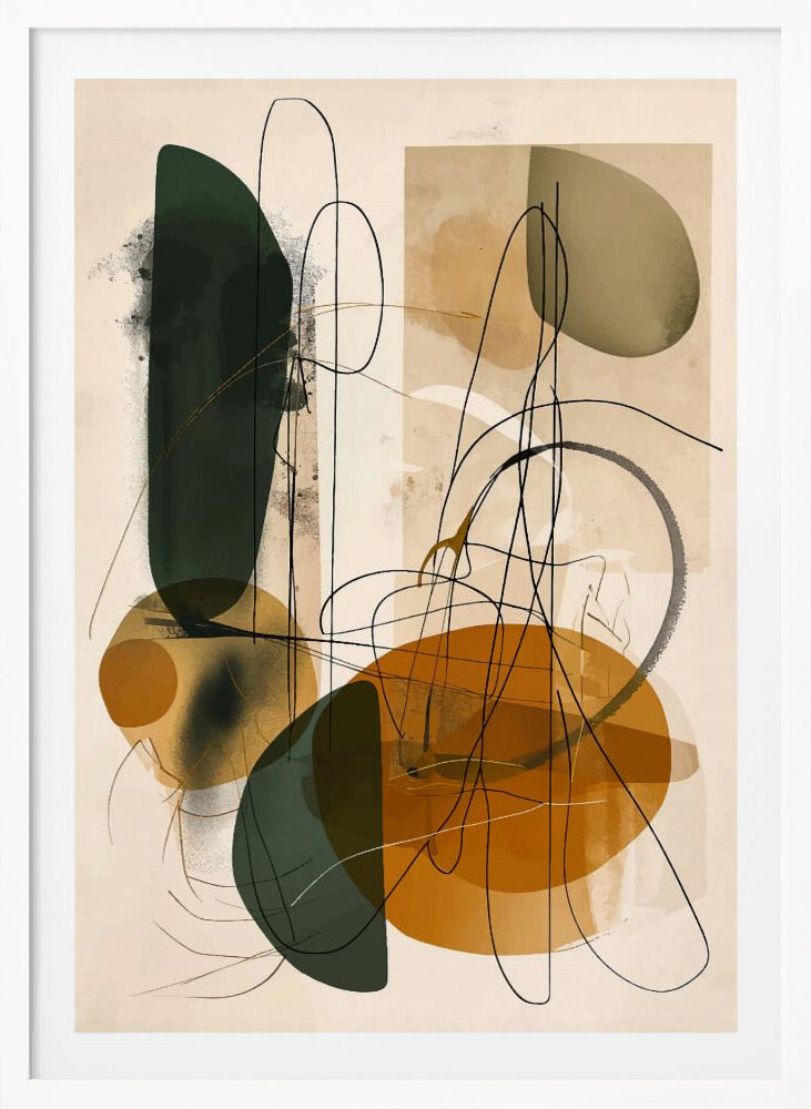 Abstract Beige No 1 - Poster / Art Print