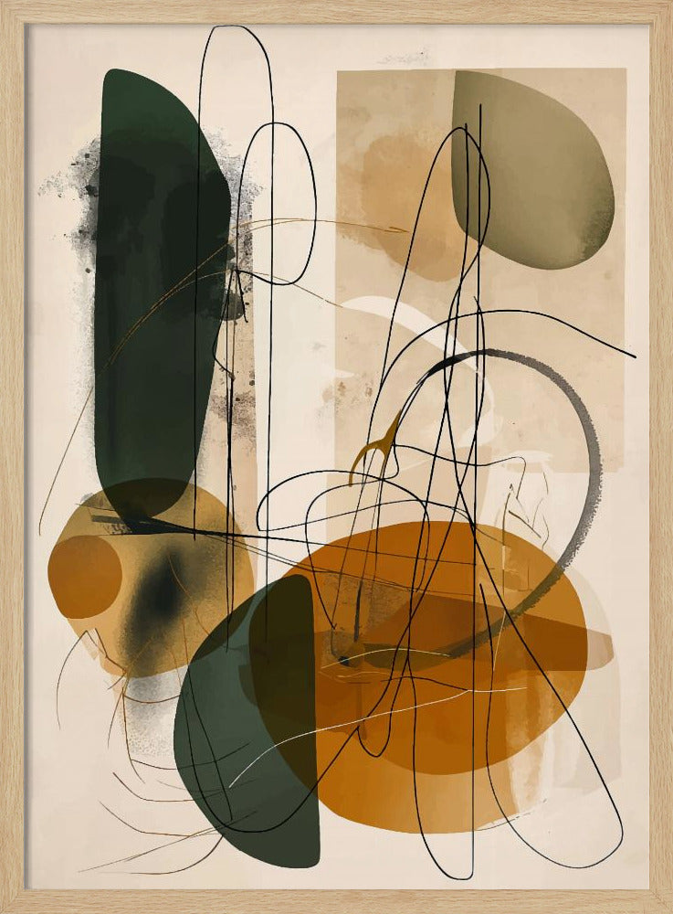 Abstract Beige No 1 - Poster / Art Print