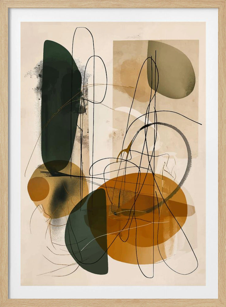 Abstract Beige No 1 - Poster / Art Print