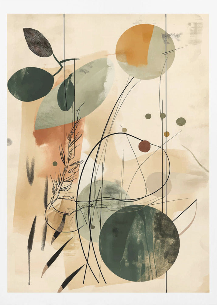 Abstract Beige No 2 - Poster / Art Print