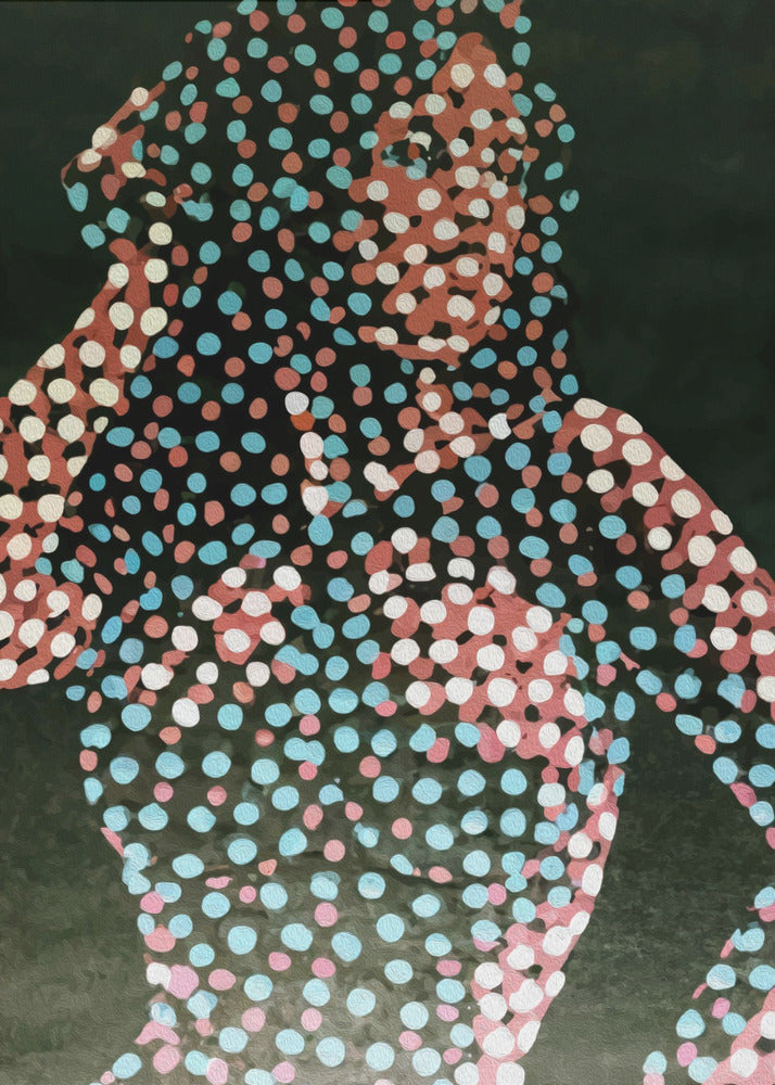 Woman in dots - Poster / Art Print