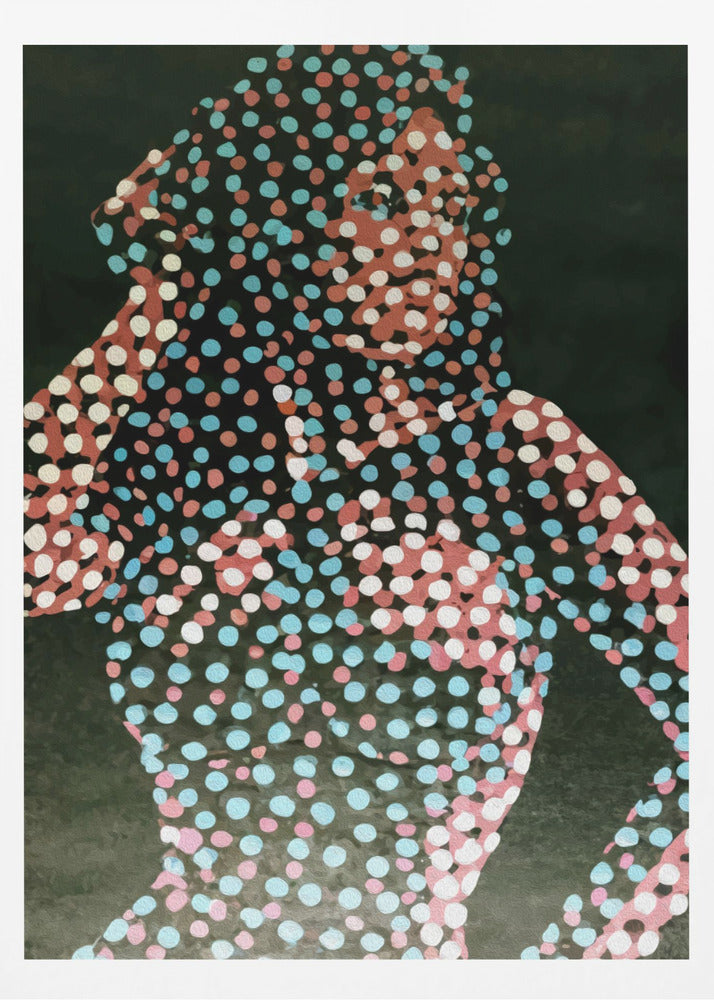 Woman in dots - Poster / Art Print