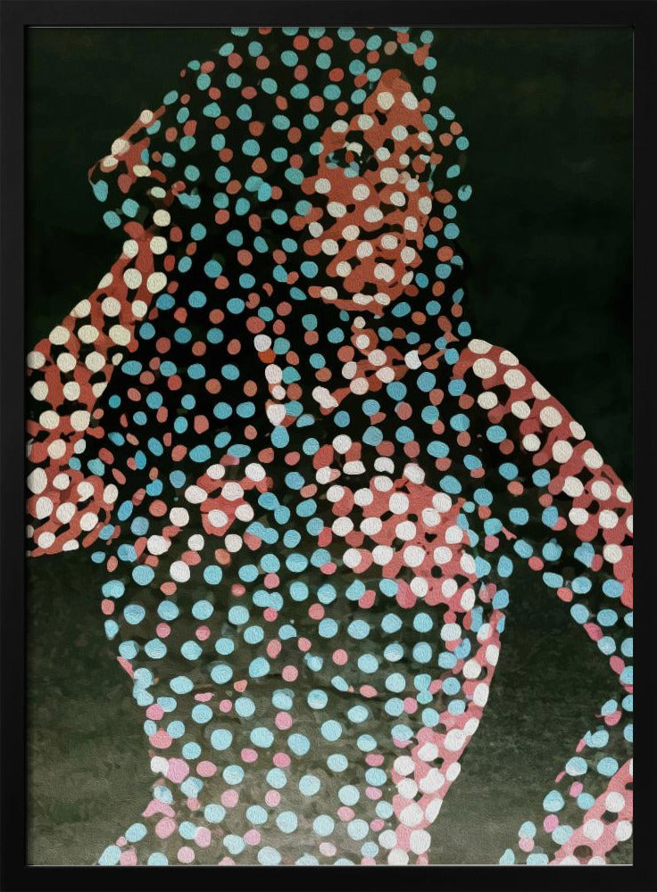 Woman in dots - Poster / Art Print