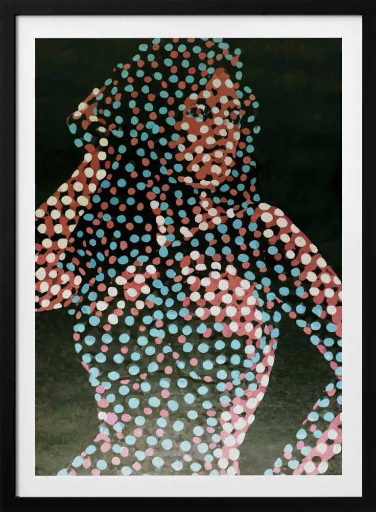 Woman in dots - Poster / Art Print