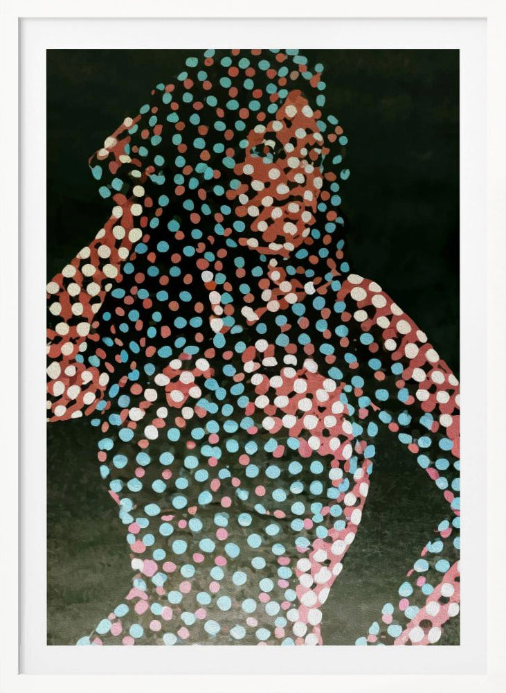 Woman in dots - Poster / Art Print
