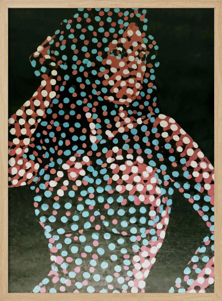 Woman in dots - Poster / Art Print