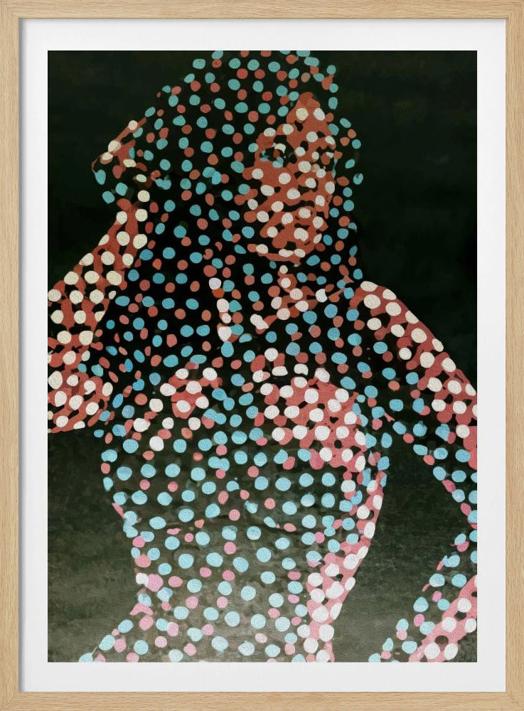 Woman in dots - Poster / Art Print