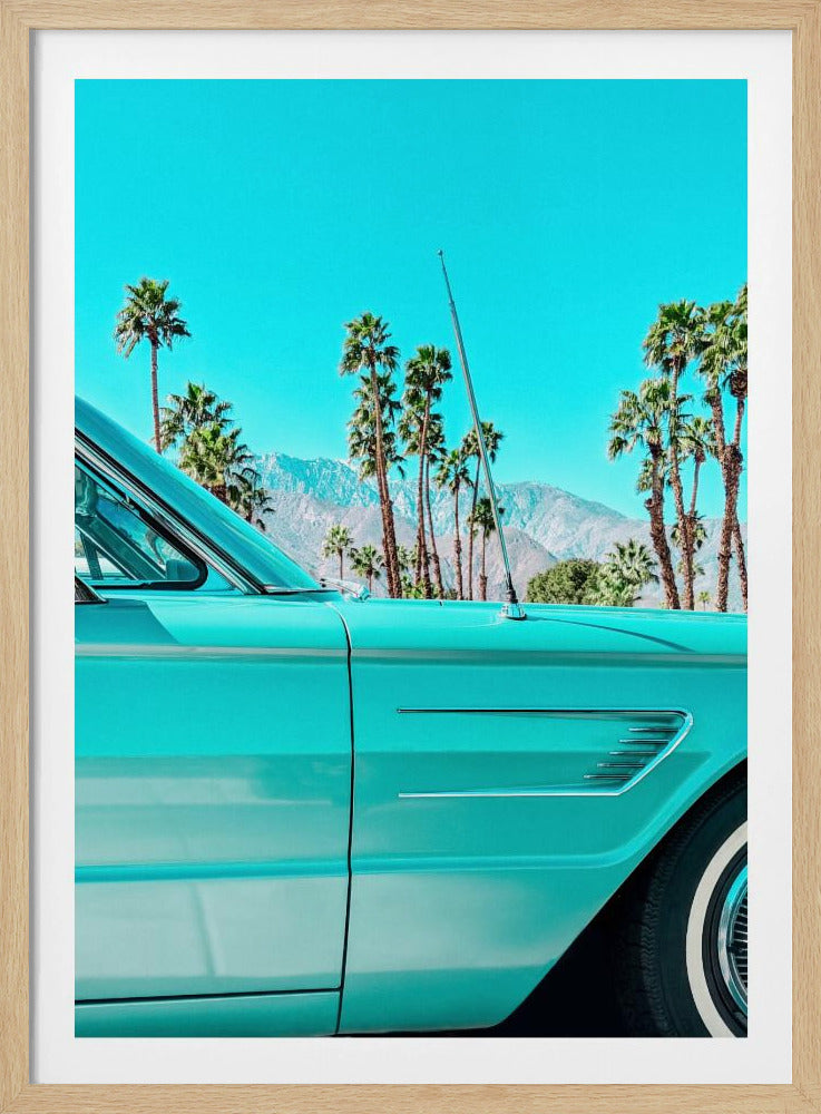 Teal Thunderbird in Palm Springs - Poster / Art Print