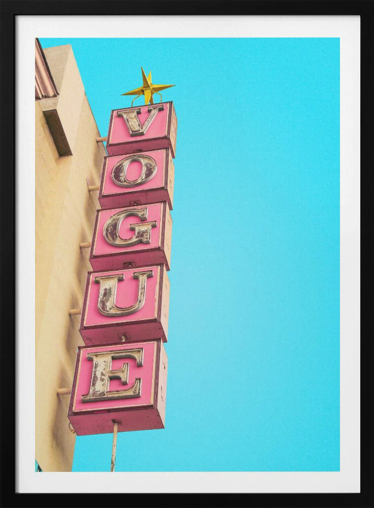 Vogue Theater Sign in Hollywood - Poster / Art Print