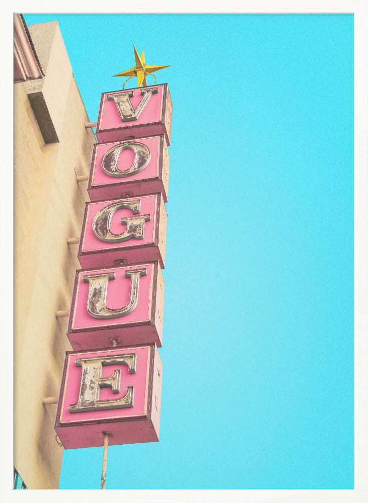 Vogue Theater Sign in Hollywood - Poster / Art Print