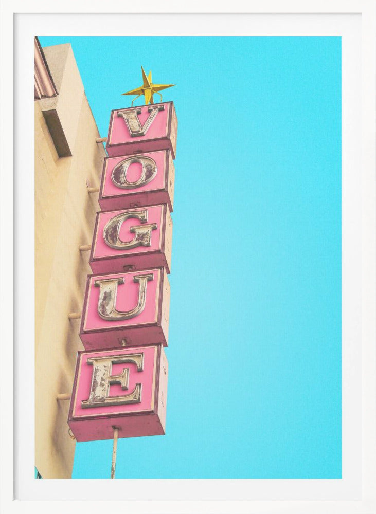 Vogue Theater Sign in Hollywood - Poster / Art Print
