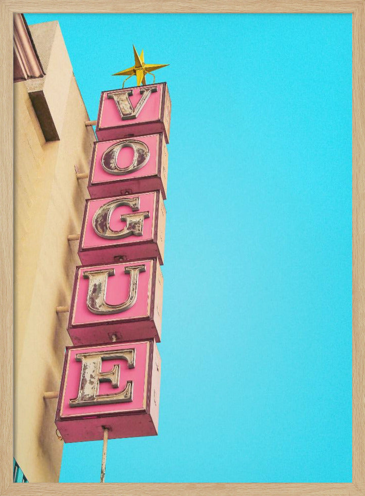 Vogue Theater Sign in Hollywood - Poster / Art Print