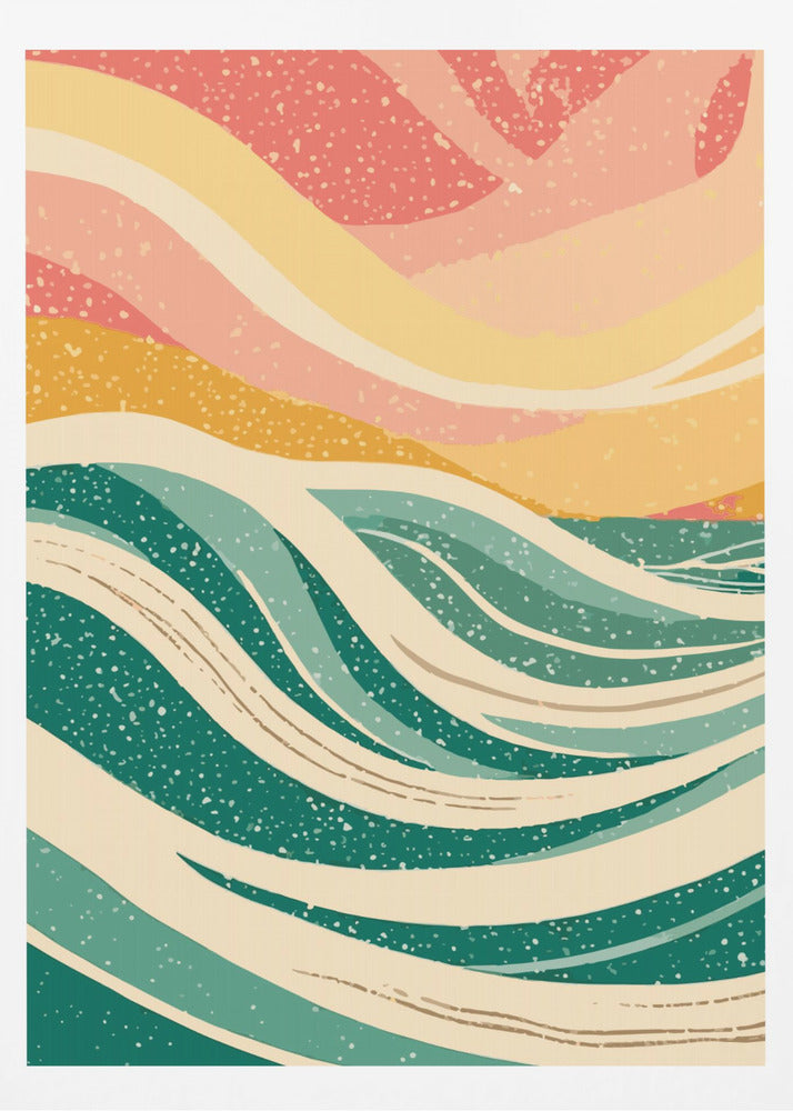 Abstract Sea Waves - Poster / Art Print