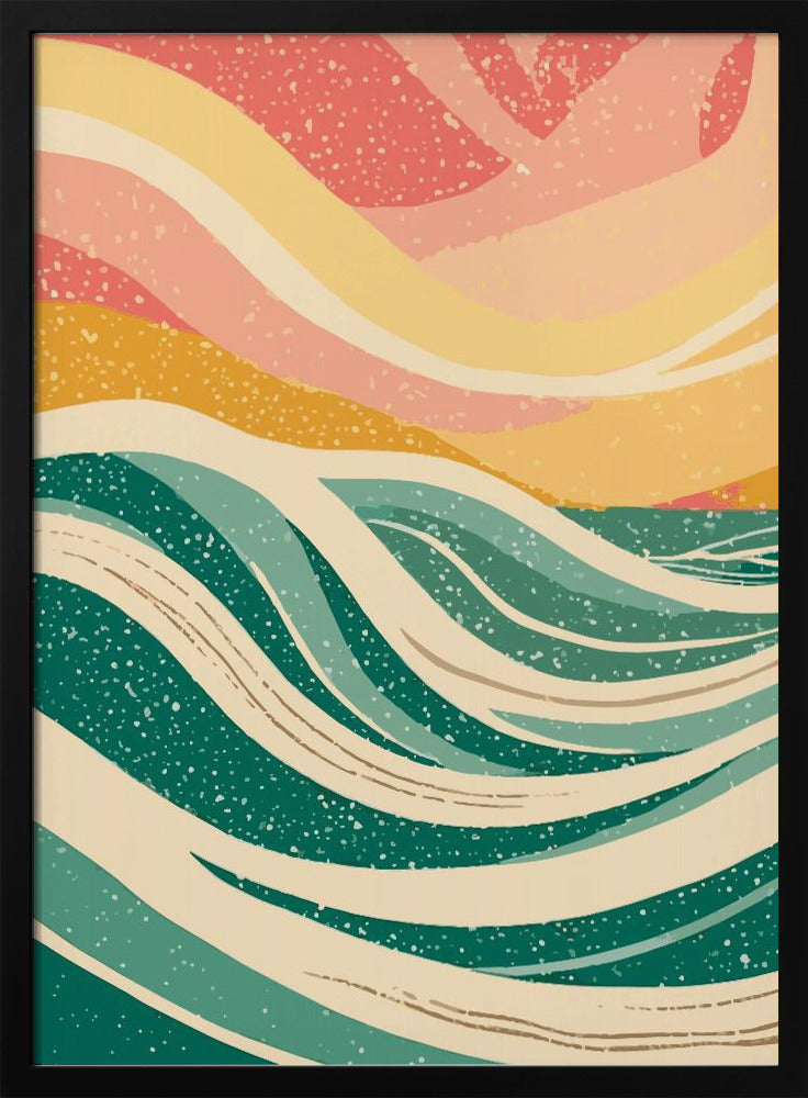 Abstract Sea Waves - Poster / Art Print