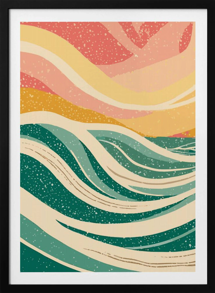Abstract Sea Waves - Poster / Art Print