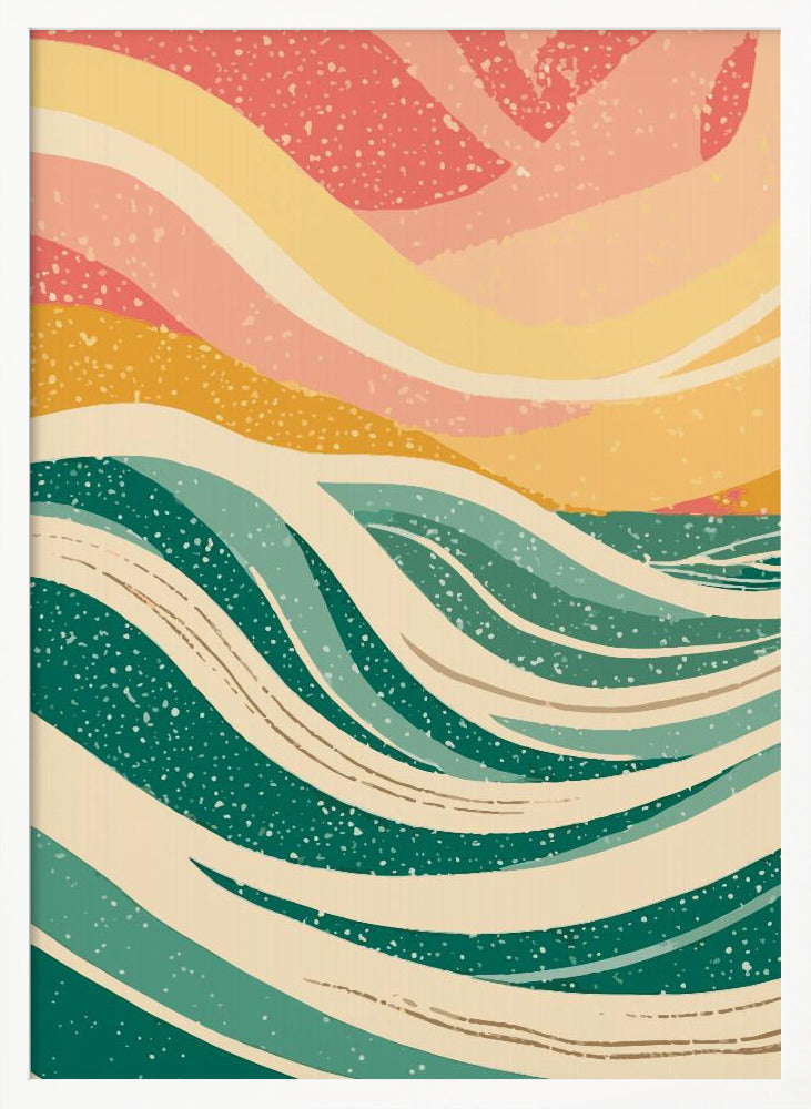 Abstract Sea Waves - Poster / Art Print