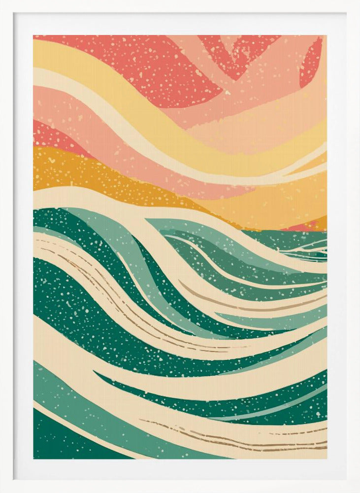 Abstract Sea Waves - Poster / Art Print