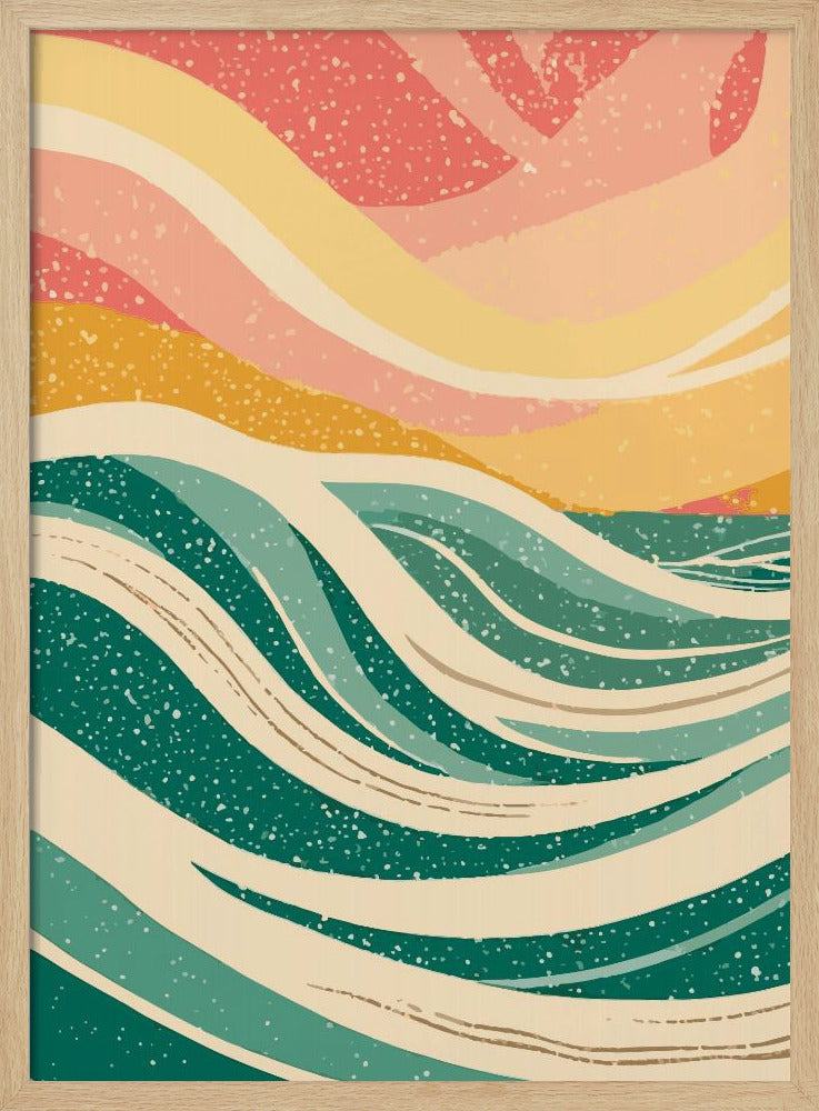Abstract Sea Waves - Poster / Art Print