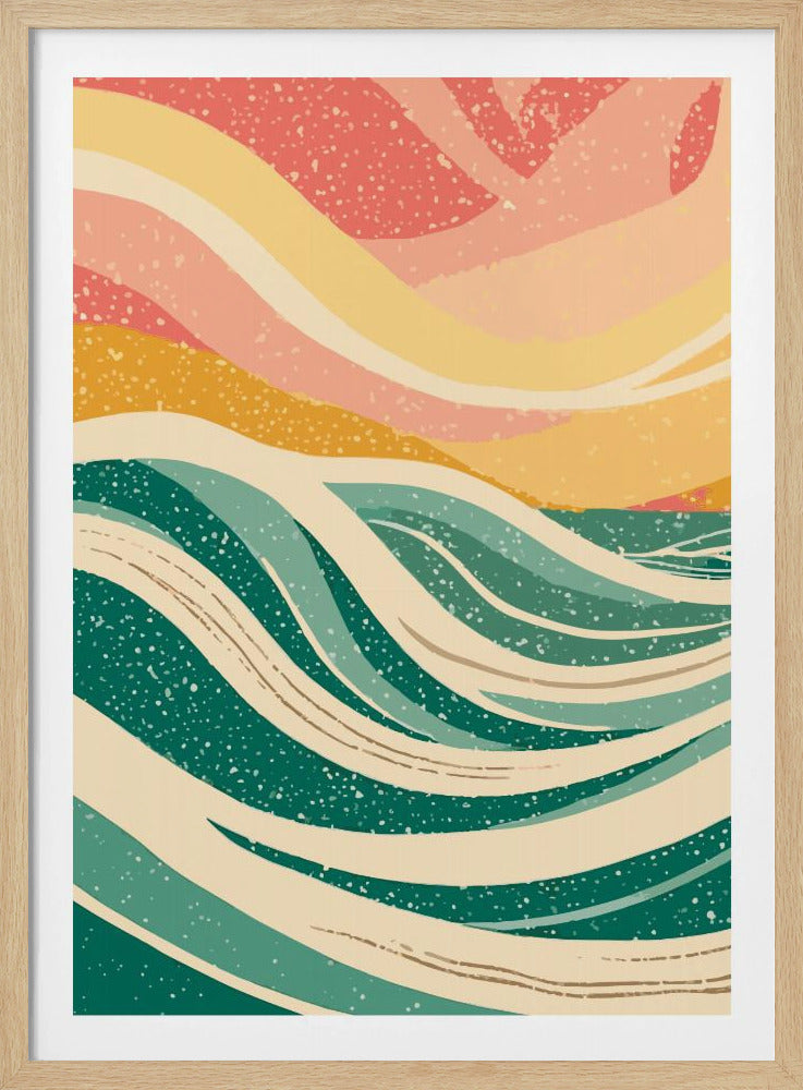 Abstract Sea Waves - Poster / Art Print