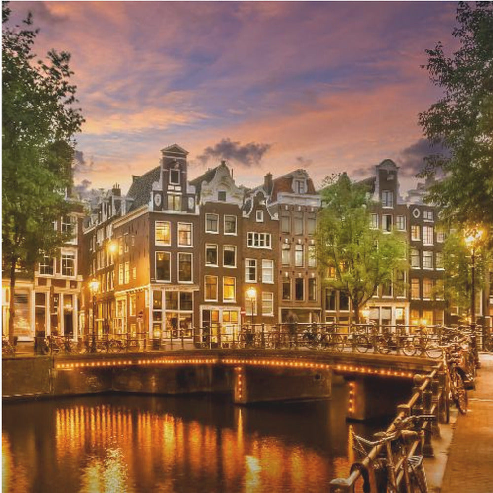 AMSTERDAM Idyllic impression from Singel - Poster / Art Print