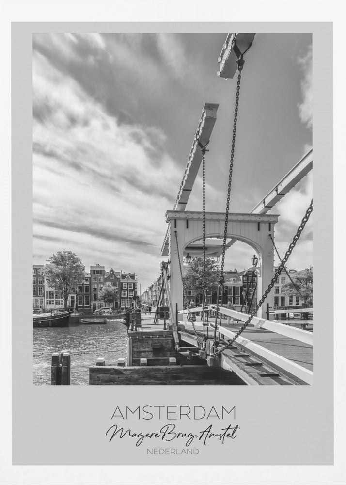 In focus: AMSTERDAM Magere Brug - Poster / Art Print