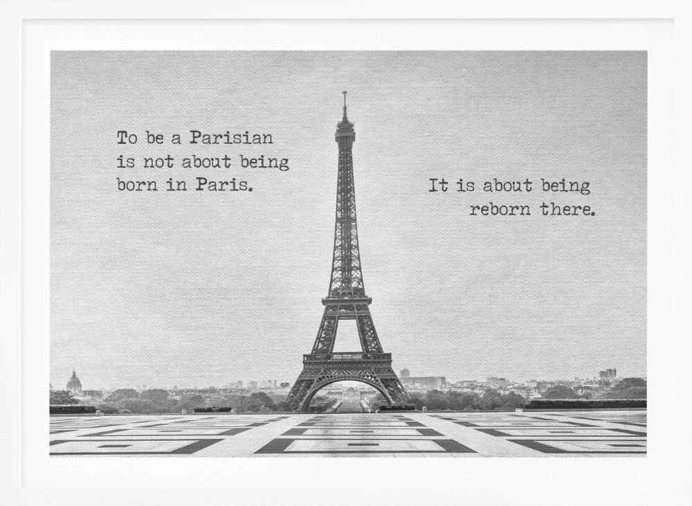 Reborn in Paris - Poster / Art Print