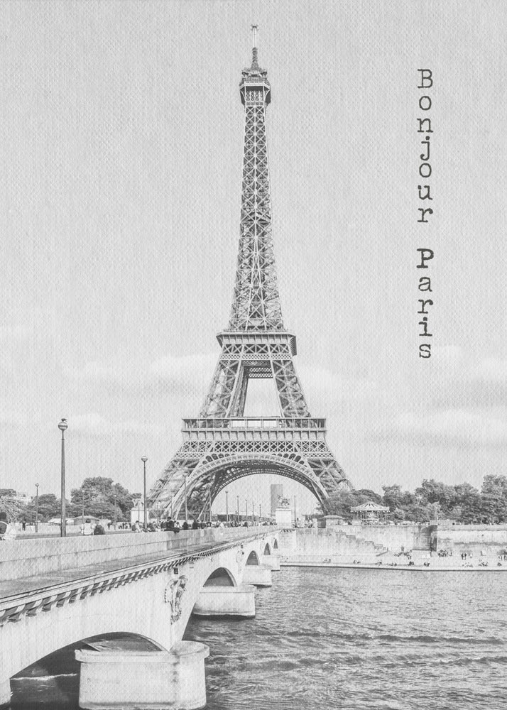 Bonjour Paris - Poster / Art Print