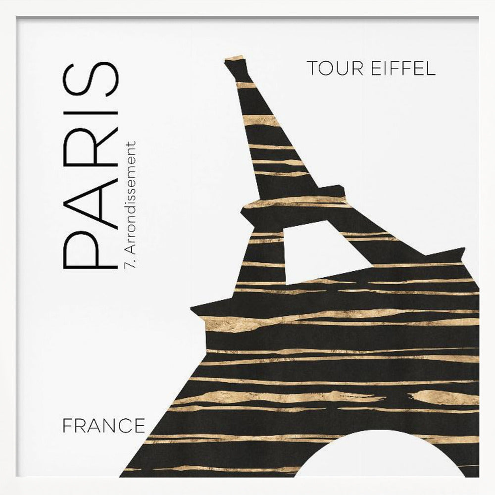 Urban Art PARIS Eiffel Tower - Poster / Art Print