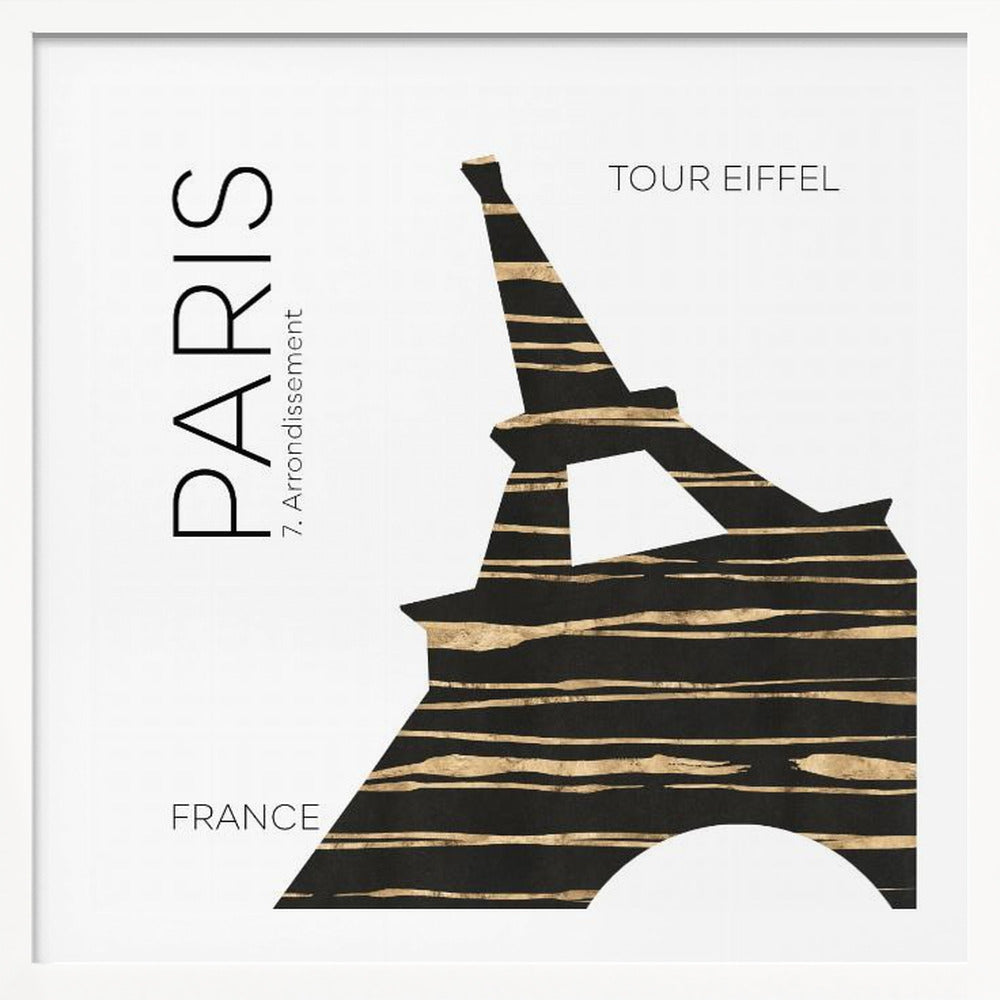 Urban Art PARIS Eiffel Tower - Poster / Art Print