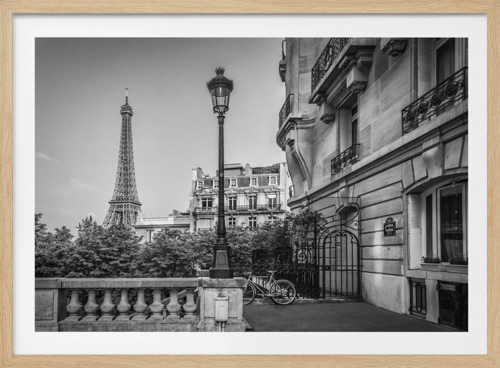 Monochrome Parisian Charme - Poster / Art Print