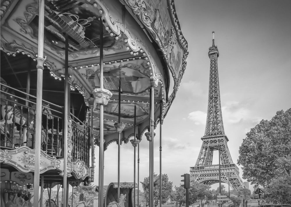 Typical Paris in monochrome - Poster / Art Print