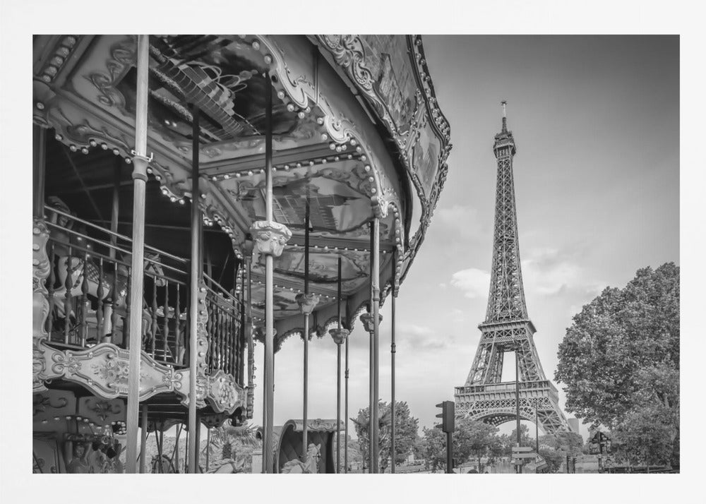 Typical Paris in monochrome - Poster / Art Print