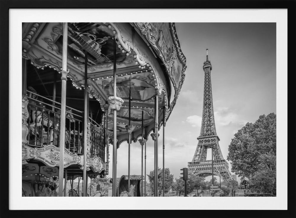Typical Paris in monochrome - Poster / Art Print