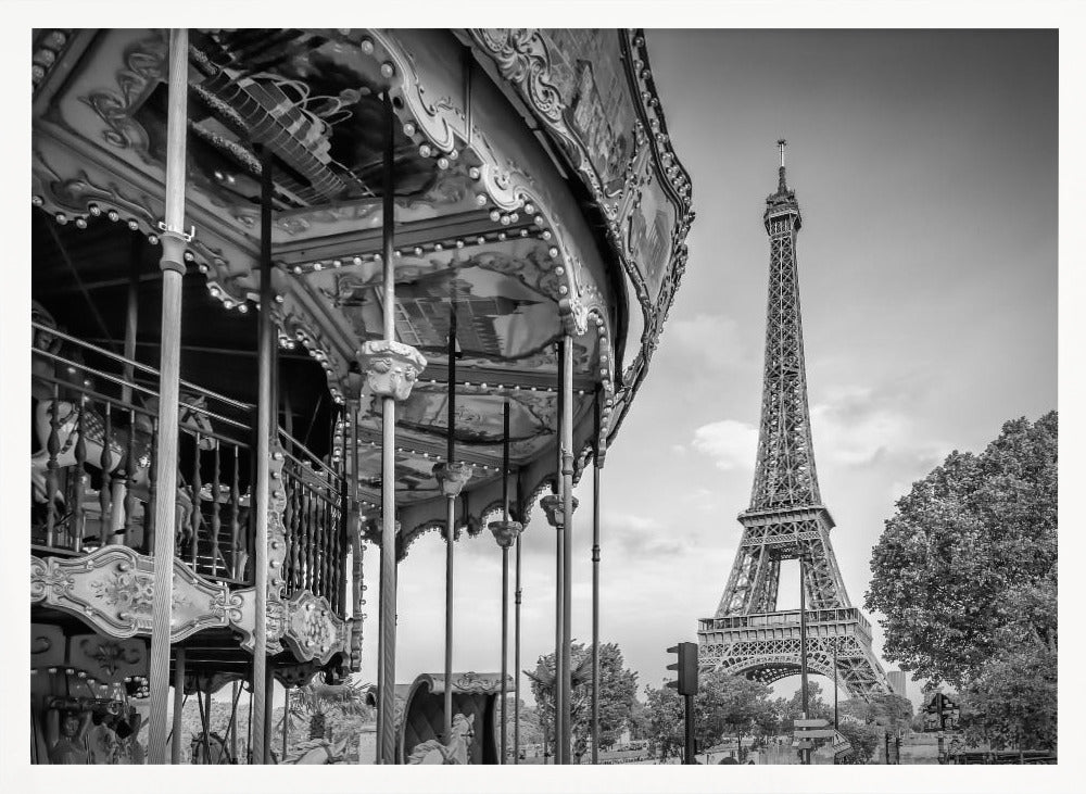 Typical Paris in monochrome - Poster / Art Print
