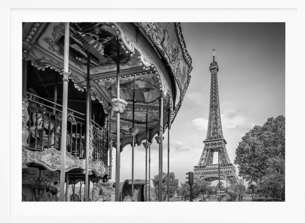 Typical Paris in monochrome - Poster / Art Print