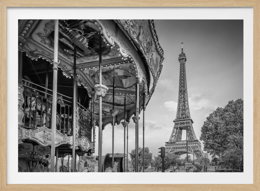 Typical Paris in monochrome - Poster / Art Print