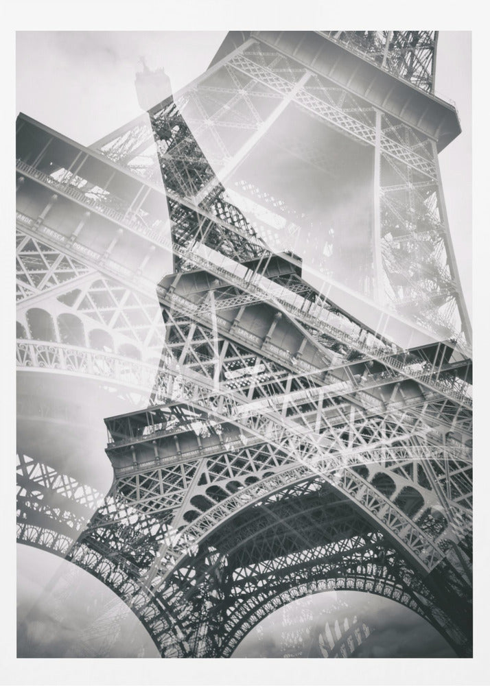 Eiffel Tower Double Exposure - Poster / Art Print