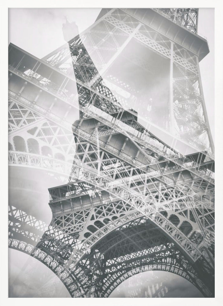 Eiffel Tower Double Exposure - Poster / Art Print