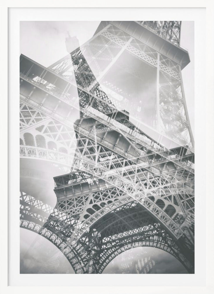 Eiffel Tower Double Exposure - Poster / Art Print