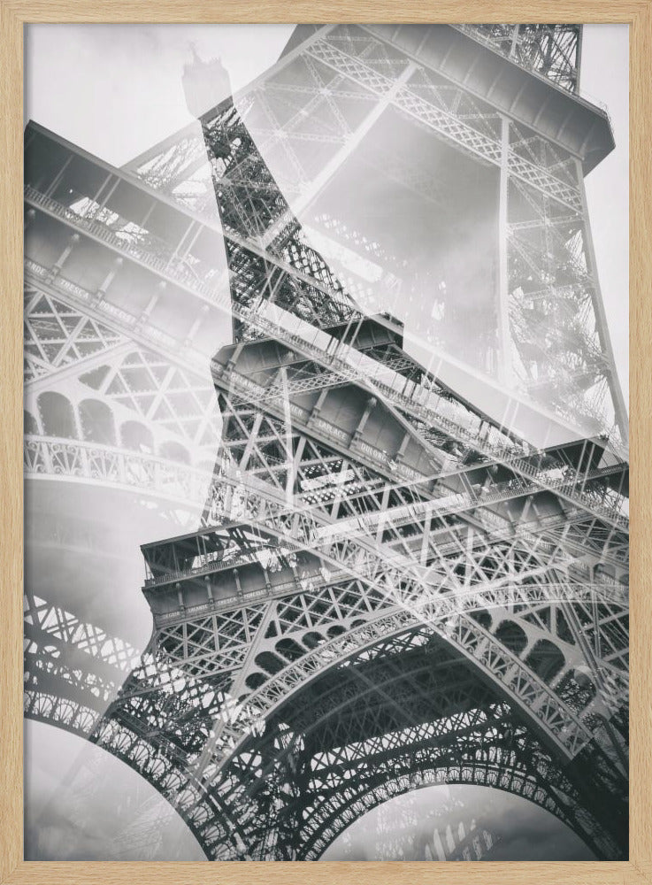 Eiffel Tower Double Exposure - Poster / Art Print