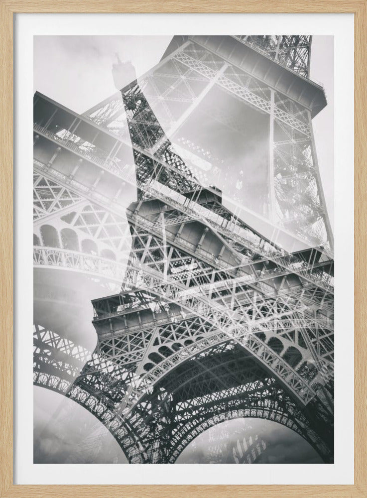 Eiffel Tower Double Exposure - Poster / Art Print