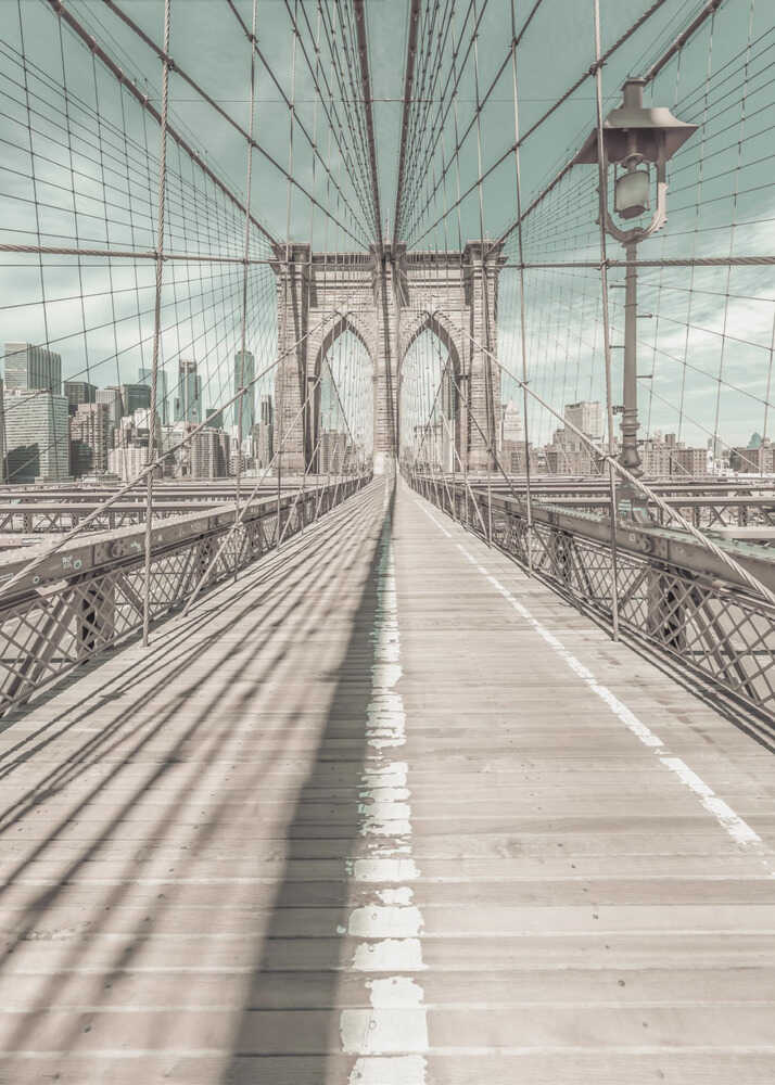 NEW YORK CITY Brooklyn Bridge - Poster / Art Print