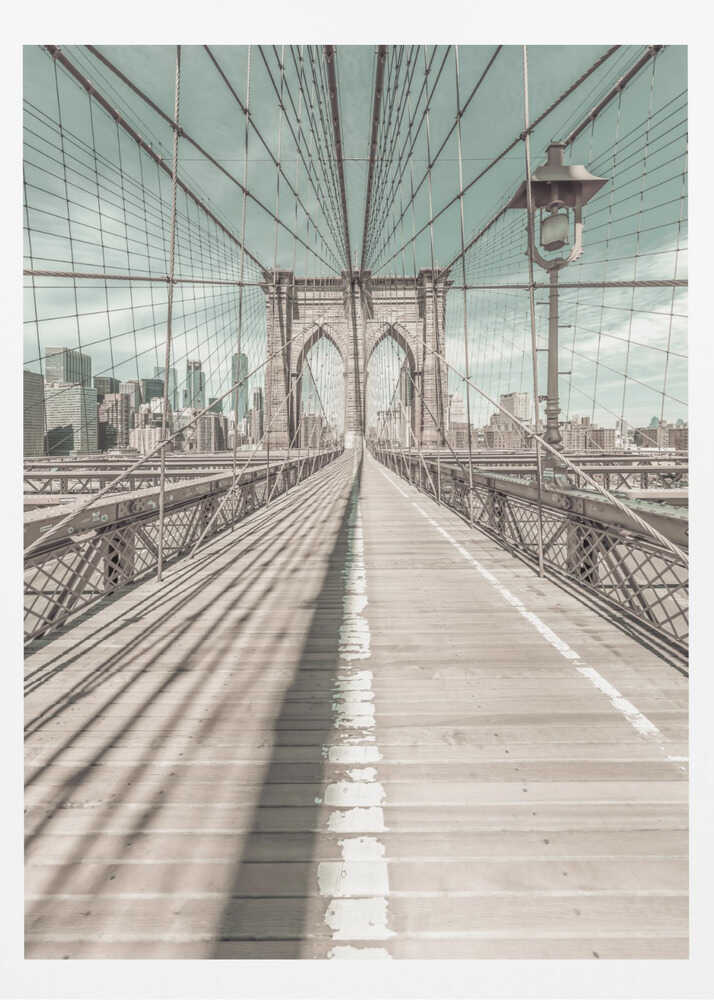 NEW YORK CITY Brooklyn Bridge - Poster / Art Print