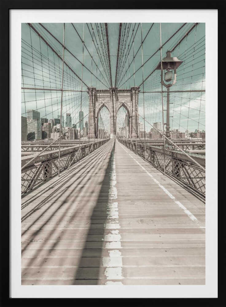 NEW YORK CITY Brooklyn Bridge - Poster / Art Print