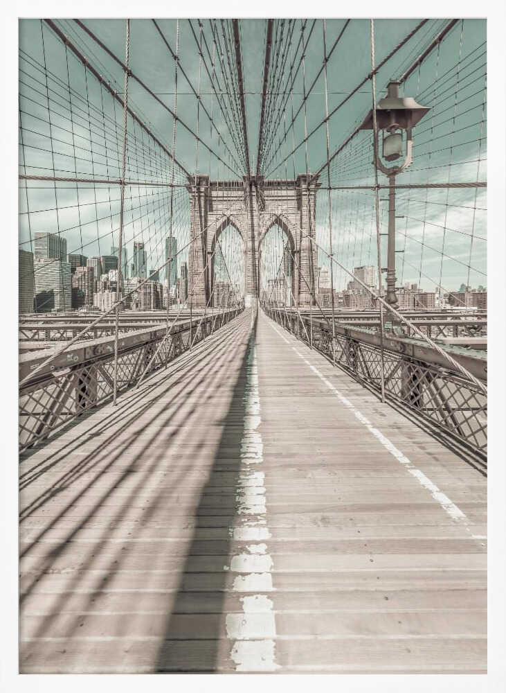 NEW YORK CITY Brooklyn Bridge - Poster / Art Print