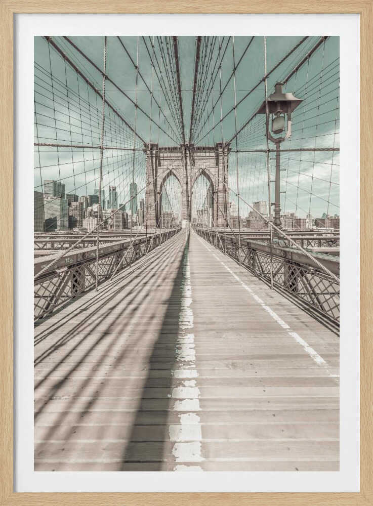 NEW YORK CITY Brooklyn Bridge - Poster / Art Print