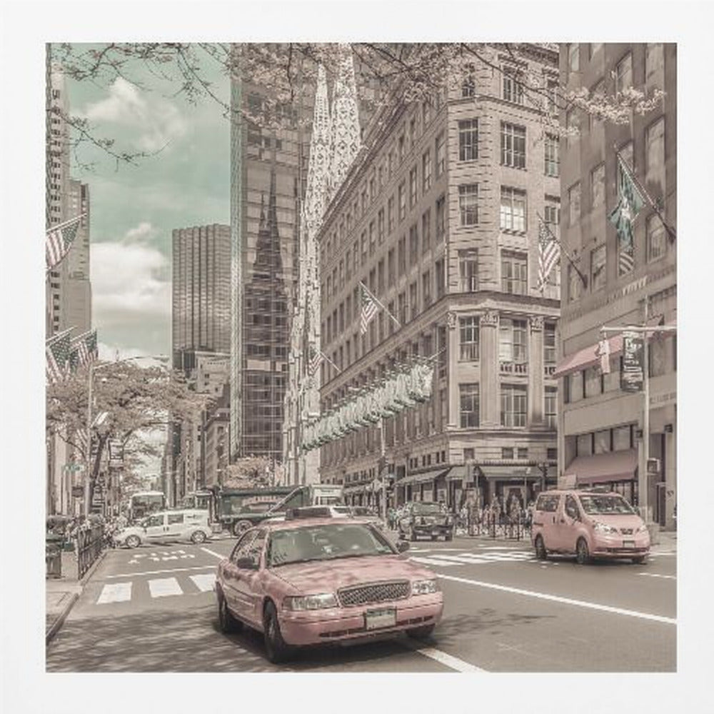 MANHATTAN 5th Avenue | urban vintage style - Poster / Art Print