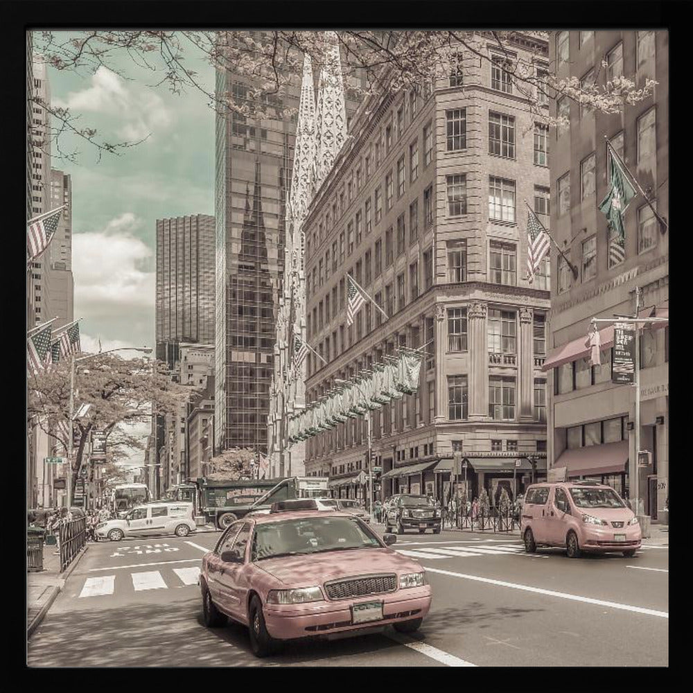 MANHATTAN 5th Avenue | urban vintage style - Poster / Art Print