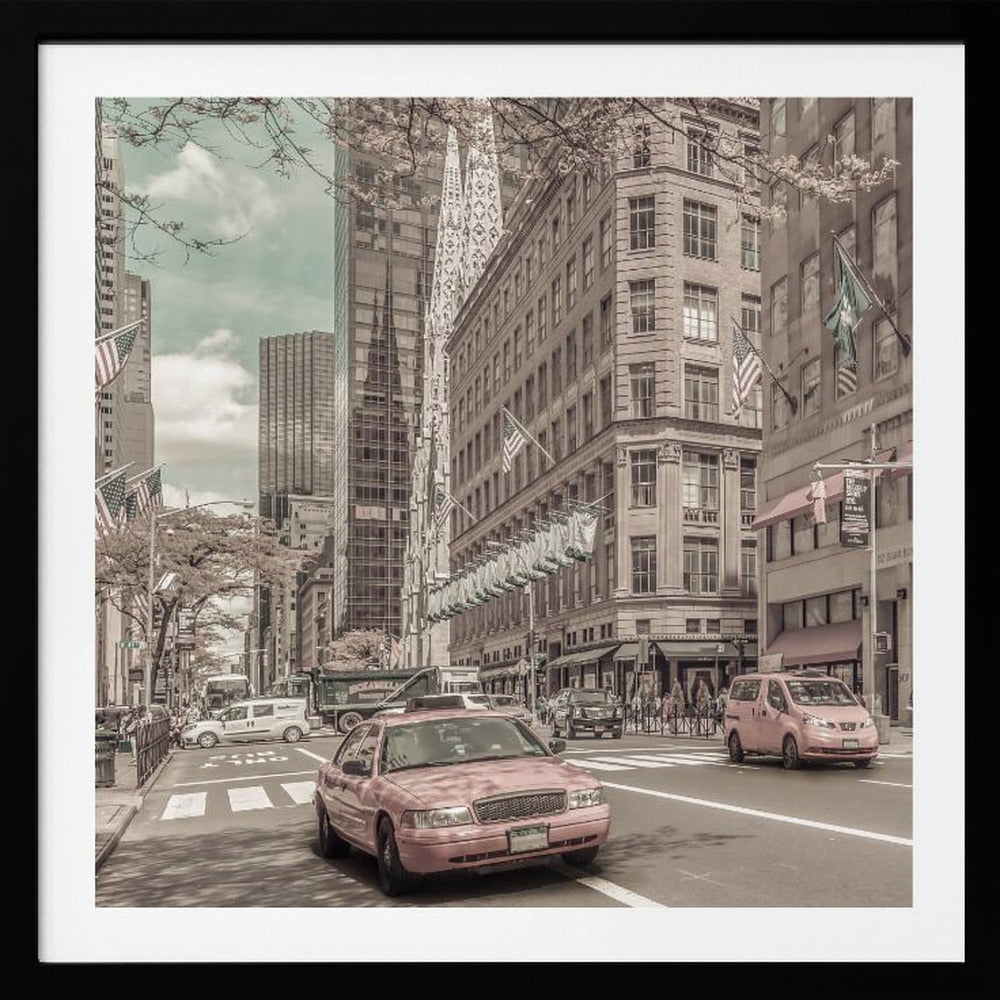 MANHATTAN 5th Avenue | urban vintage style - Poster / Art Print